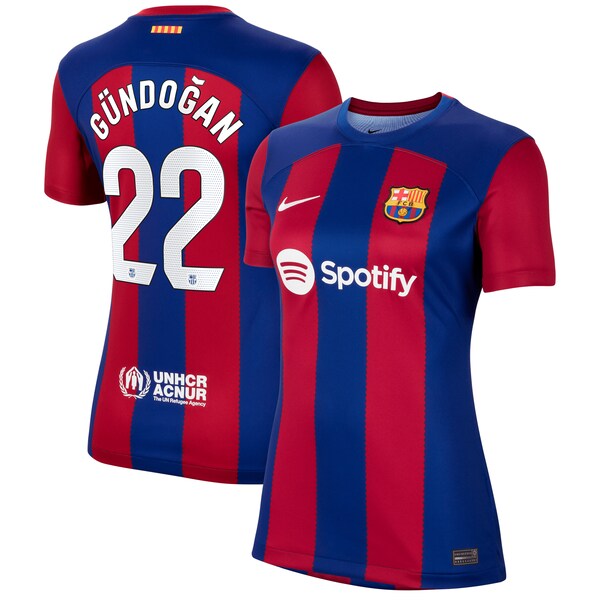 Ilkay G¨¹ndogan Barcelona Nike Women's 2023/24 Home Stadium Replica Player Jersey - Royal