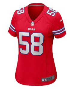 Alternative view of Matt Milano Buffalo Bills Nike Women's Player Jersey - Red
