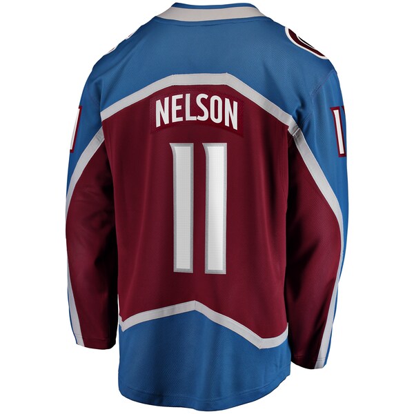 Brock Nelson Colorado Avalanche Home Breakaway Jersey - Burgundy - Image 3
