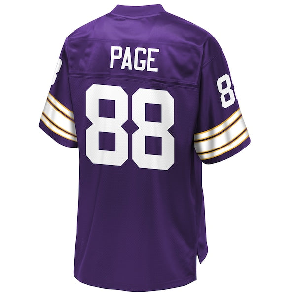 Alan Page Minnesota Vikings NFL Pro Line Retired Player Replica Jersey - Purple - Image 3