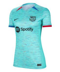 Alternative view of Gavi Barcelona Nike Women's 2023/24 Third Replica Jersey - Aqua
