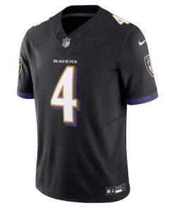Alternative view of Zay Flowers Baltimore Ravens Nike Alternate Vapor F.U.S.E. Limited Jersey - Black