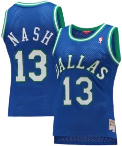 Steve Nash Dallas Mavericks Women's 1998/99 Hardwood Classics Swingman Jersey - Blue