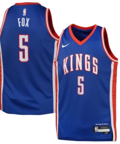 De'Aaron Fox Sacramento Kings Nike Youth 2024/25 Swingman Player Jersey - City Edition - Blue