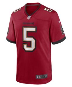 Alternative view of Jake Camarda Tampa Bay Buccaneers Nike Game Player Jersey - Red