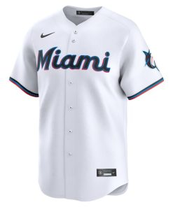 Alternative view of Sandy Alcantara Miami Marlins Nike Home Limited Player Jersey - White