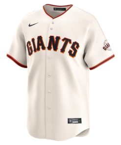Alternative view of San Francisco Giants Nike Home Limited Jersey - Cream