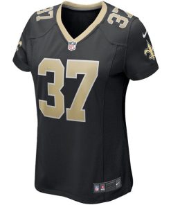 Alternative view of Steve Gleason New Orleans Saints Nike Women's Game Retired Player Jersey - Black