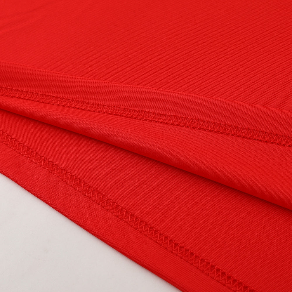 Puma Short Sleeve Training Jersey Set-PD02- Red/Black - Image 11