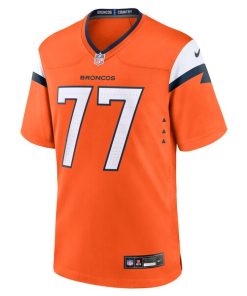 Alternative view of Quinn Meinerz Denver Broncos Nike Team Game Jersey -  Orange