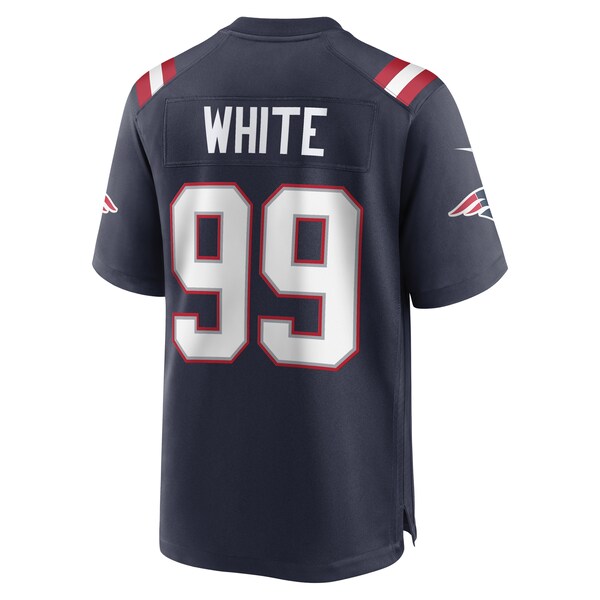 Keion White New England Patriots Nike 2023 NFL Draft Pick Game Jersey - Navy - Image 3
