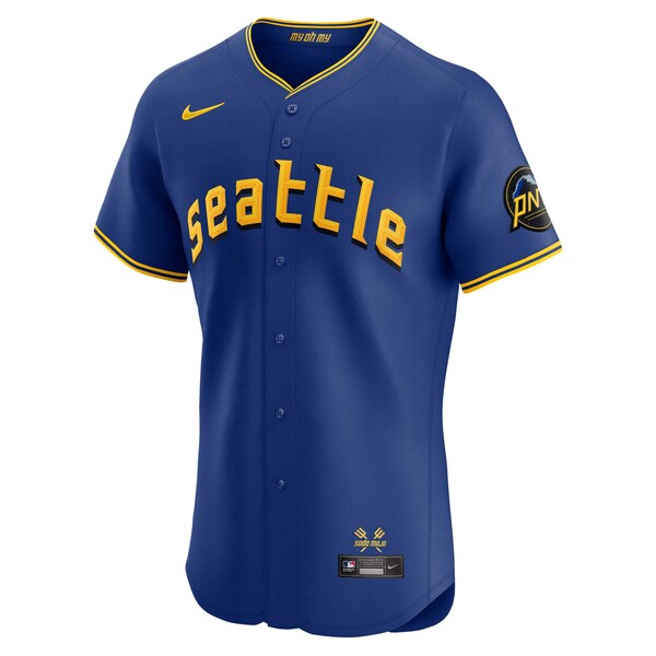 Seattle Mariners Nike City Connect Elite Jersey - Royal - Image 2