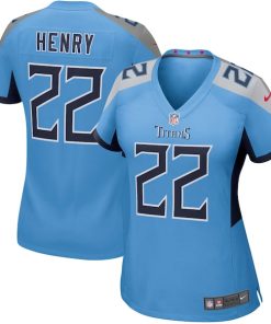 Derrick Henry Tennessee Titans Nike Women's Game Jersey - Light Blue