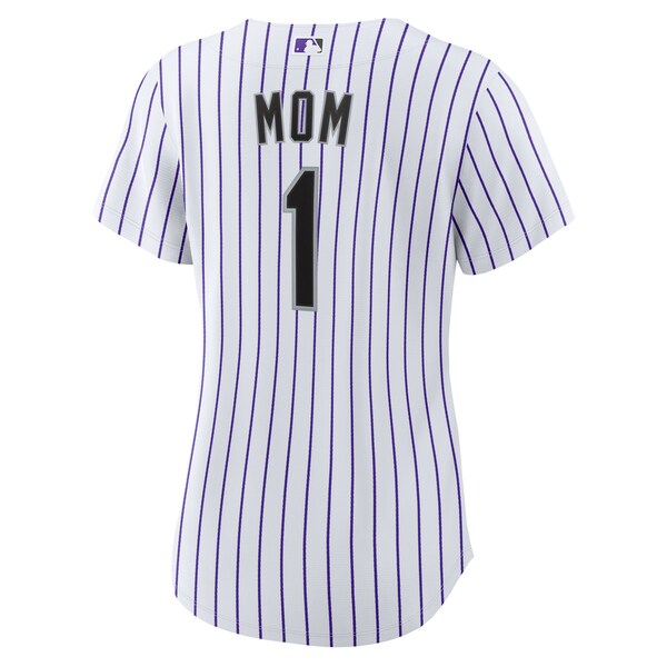 Colorado Rockies Nike Women's #1 Mom Home Replica Jersey - White - Image 3
