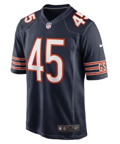 Alternative view of Amen Ogbongbemiga Chicago Bears Nike  Game Jersey -  Navy