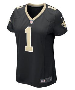 Alternative view of Alontae Taylor New Orleans Saints Nike Women's Team Game Jersey -  Black