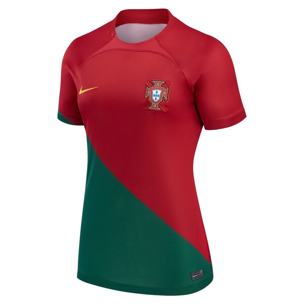 Portugal National Team Nike Women's 2022/23 Home Breathe Stadium Replica Blank Jersey - Red - Image 2