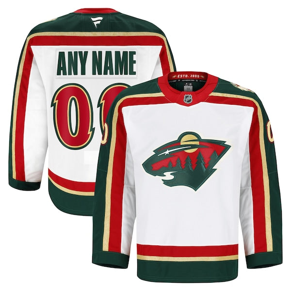 Minnesota Wild 25th Anniversary Authentic Pro Custom Jersey - White/Green - Image 2