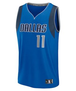 Alternative view of Kyrie Irving Dallas Mavericks  Youth Fast Break Replica Player Jersey - Icon Edition - Blue