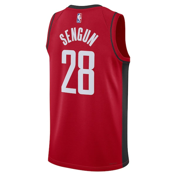 Alperen Sengun Houston Rockets Nike Unisex Swingman Jersey - Icon Edition - Red - Image 3