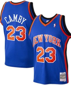 Marcus Camby New York Knicks 1998/99 Hardwood Classics Swingman Jersey - Blue