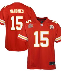 Patrick Mahomes Kansas City Chiefs Nike Youth Super Bowl LIX Game Player Jersey - Red