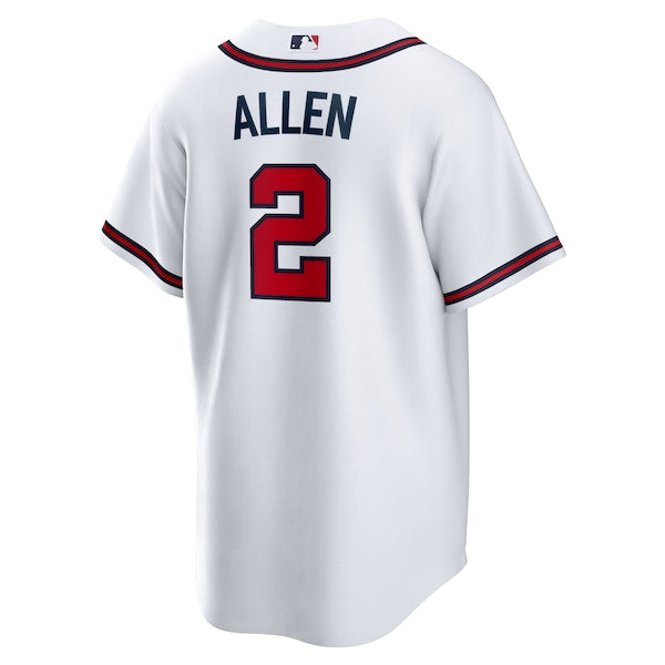 Nick Allen Atlanta Braves Nike Home Replica Jersey - White - Image 3