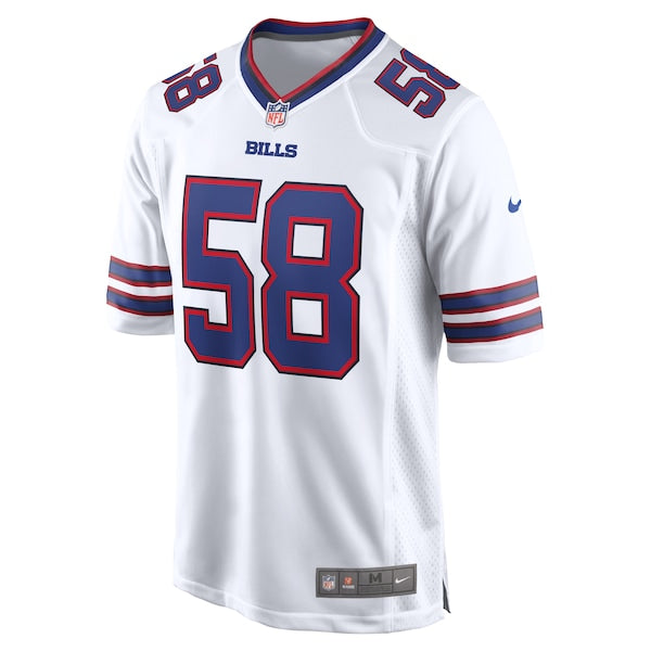 Matt Milano Buffalo Bills Nike Away Game Player Jersey - White - Image 2