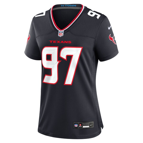Mario Edwards Jr. Houston Texans Nike Women's Team Game Jersey - Navy - Image 2