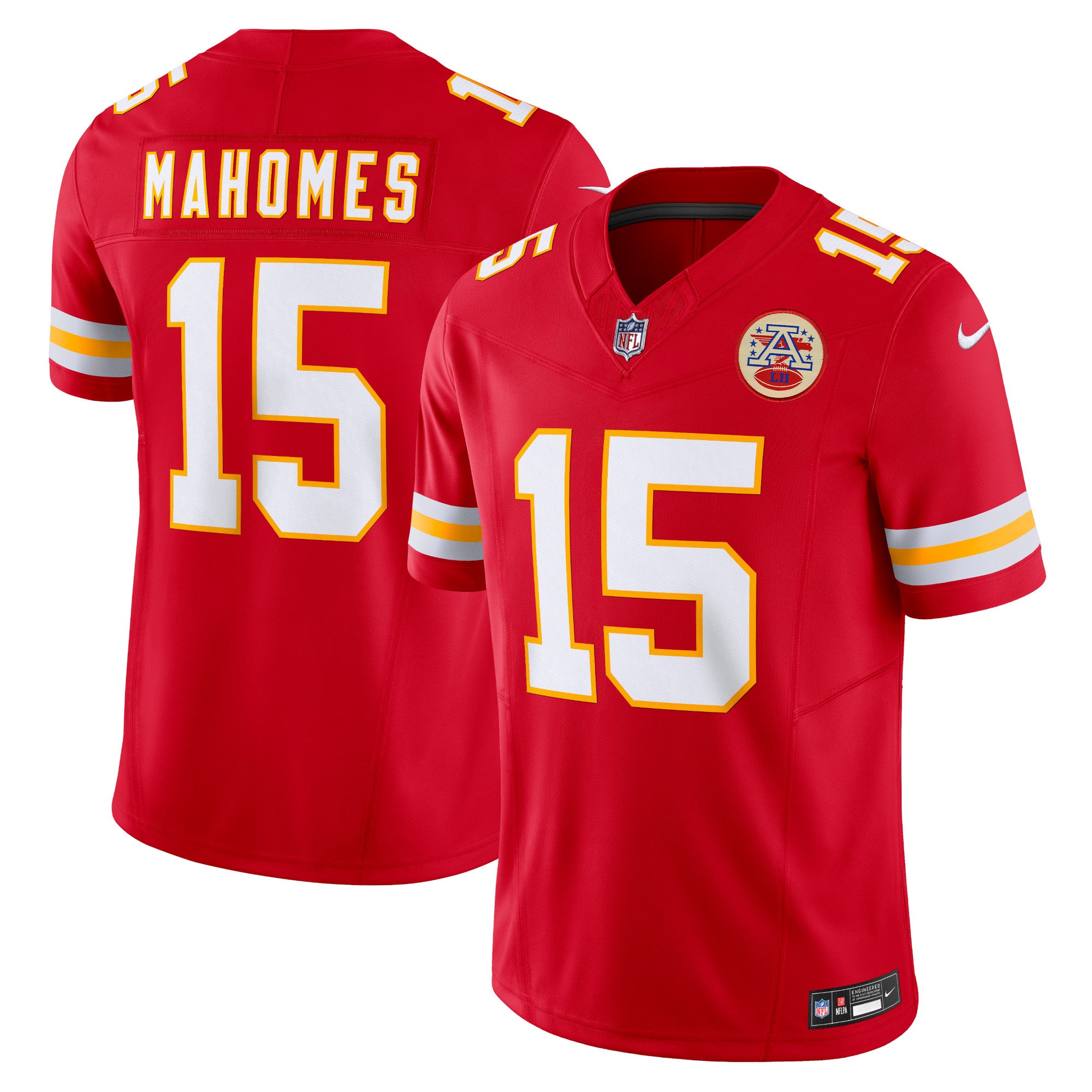 Patrick Mahomes Kansas City Chiefs Nike Vapor F.U.S.E. Limited Jersey - White/Red - Image 5