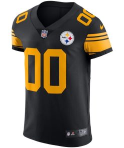 Alternative view of Pittsburgh Steelers Nike Vapor Untouchable Elite Custom Color Rush Jersey - Black