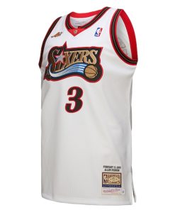 Alternative view of Allen Iverson Philadelphia 76ers  2000 NBA All-Star Game Authentic Jersey - White