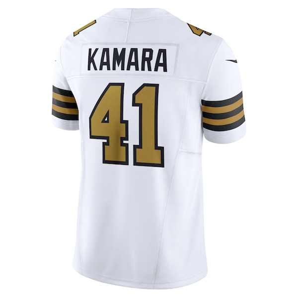 Alvin Kamara New Orleans Saints Nike Alternate Vapor F.U.S.E. Limited Jersey - White/Black - Image 4