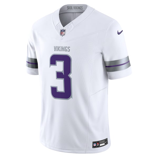 Jordan Addison Minnesota Vikings Nike Alternate Vapor F.U.S.E. Limited Jersey - White - Image 2