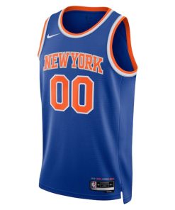 Alternative view of New York Knicks Nike Unisex Swingman Custom Jersey Blue - Icon Edition