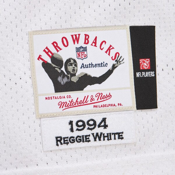 Reggie White Green Bay Packers 1994 Authentic Throwback Retired Player Jersey - White - Image 4
