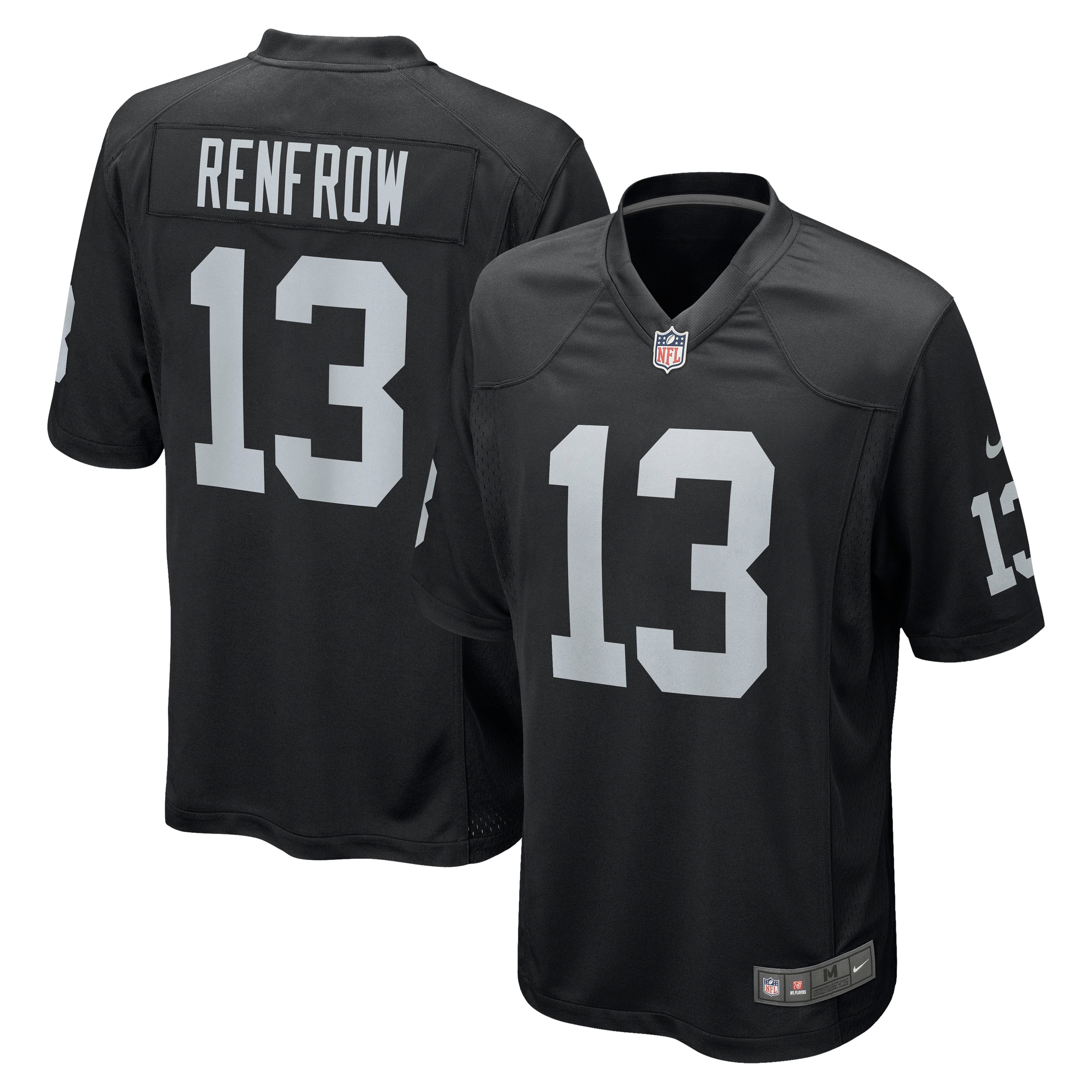 Hunter Renfrow Las Vegas Raiders Nike Game Player Jersey - White/Black - Image 5