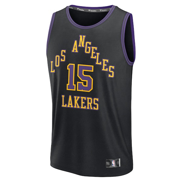 Austin Reaves Los Angeles Lakers 2025/26 City Edition Fast Break Jersey - Black - Image 2
