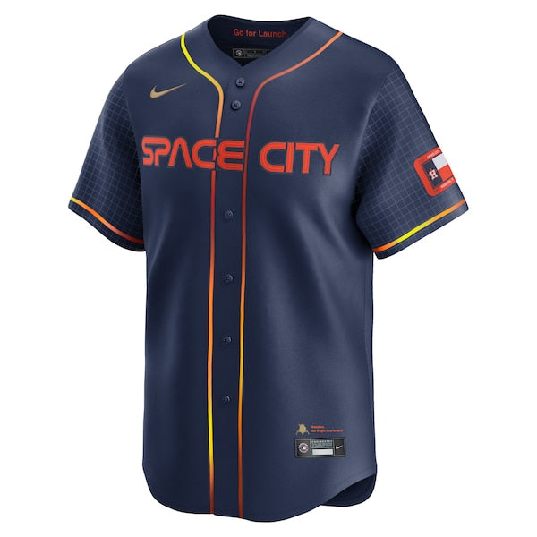 Houston Astros Nike City Connect Limited Custom Jersey - Navy - Image 2