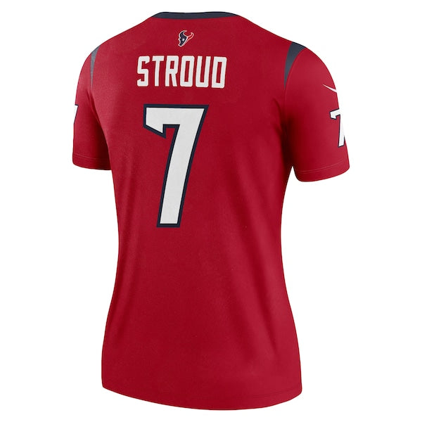 C.J. Stroud Houston Texans Nike Women's Legend Jersey - Red/Navy - Image 4