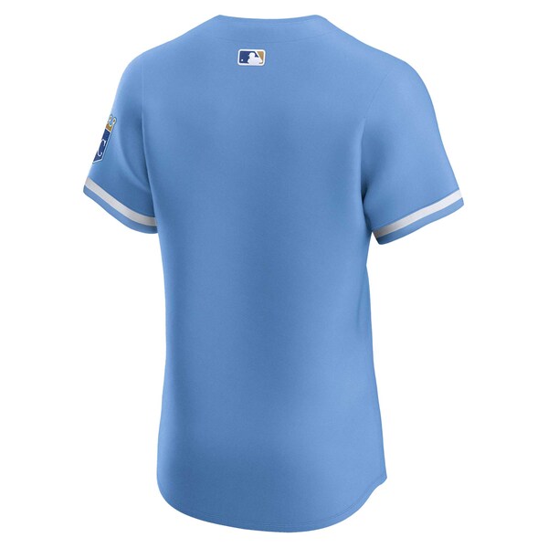 Kansas City Royals Nike Alternate Vapor Premier Elite Patch Jersey - Light Blue - Image 4
