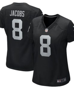 Josh Jacobs Las Vegas Raiders Nike Women's Game Player Jersey - Black