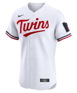 Alternative view of Minnesota Twins Nike Home Elite Jersey - White