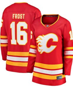 Morgan Frost Calgary Flames  Women's Home Breakaway Jersey - Red