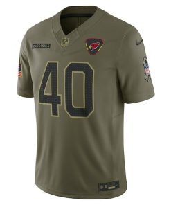 Alternative view of Pat Tillman Arizona Cardinals Nike 2025 Salute to Service Retired Limited Jersey - Olive