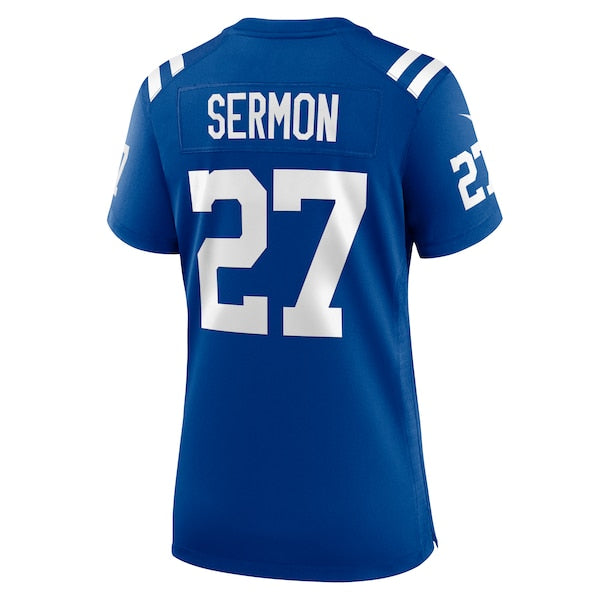 Trey Sermon Indianapolis Colts Nike Women's Team Game Jersey - Royal - Image 3
