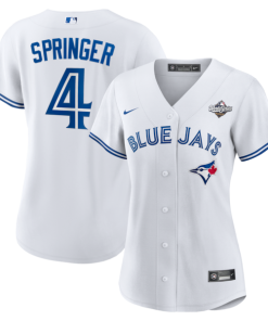 George Springer Toronto Blue Jays Nike Women's 2025 World Series Home Replica Player Jersey - White