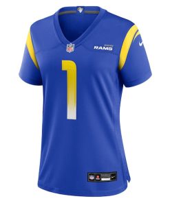 Alternative view of Emmanuel Forbes Jr. Los Angeles Rams Nike Women's Team Game Jersey -  Royal