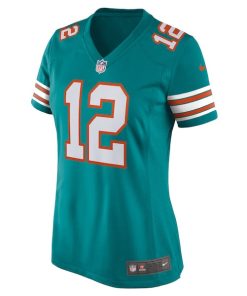 Alternative view of Bob Griese Miami Dolphins Nike Women's Retired Player Jersey - Aqua