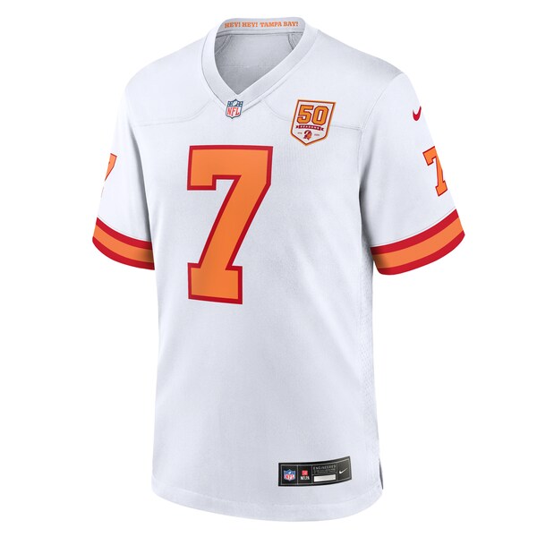 Bucky Irving '76 Tampa Bay Buccaneers Nike 50th Season Game Jersey - White - Image 2